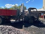 El camión Volkswagen 18 310 se encontraba sin ocupantes al momento de la explosión.