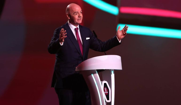 Infantino en el sorteo de Qatar 2022: Paren la guerra en Ucrania