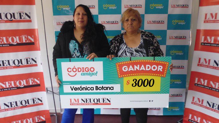 Verónica ganadora Código Amigo.