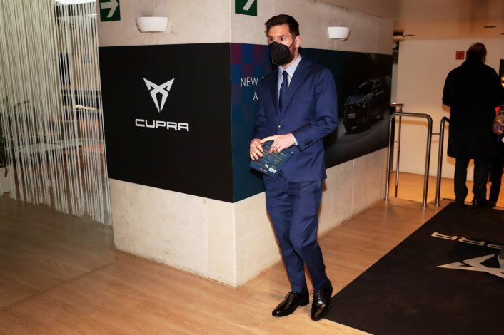 Messi, presente en la ceremonia de presentación del nuevo presidente culé.