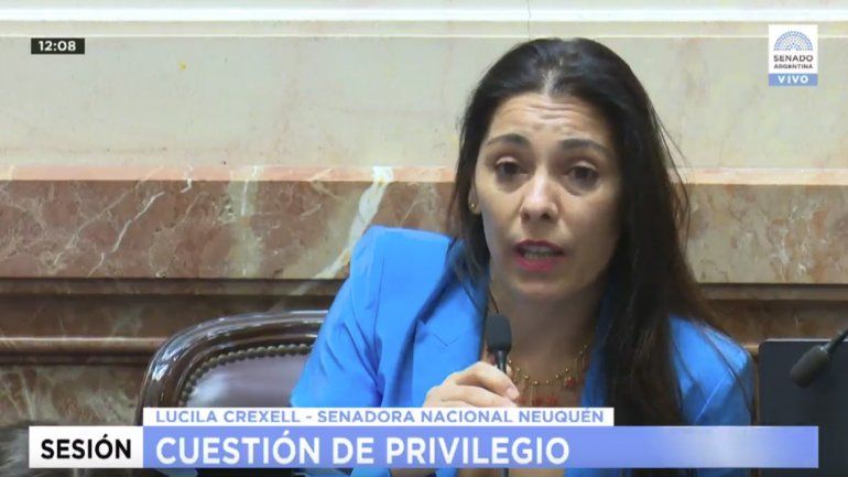 El tenso cruce entre Crexell y Cristina en el Senado