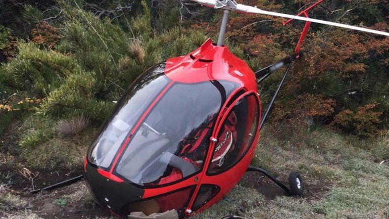 Cayó un helicóptero en San Martín de los Andes