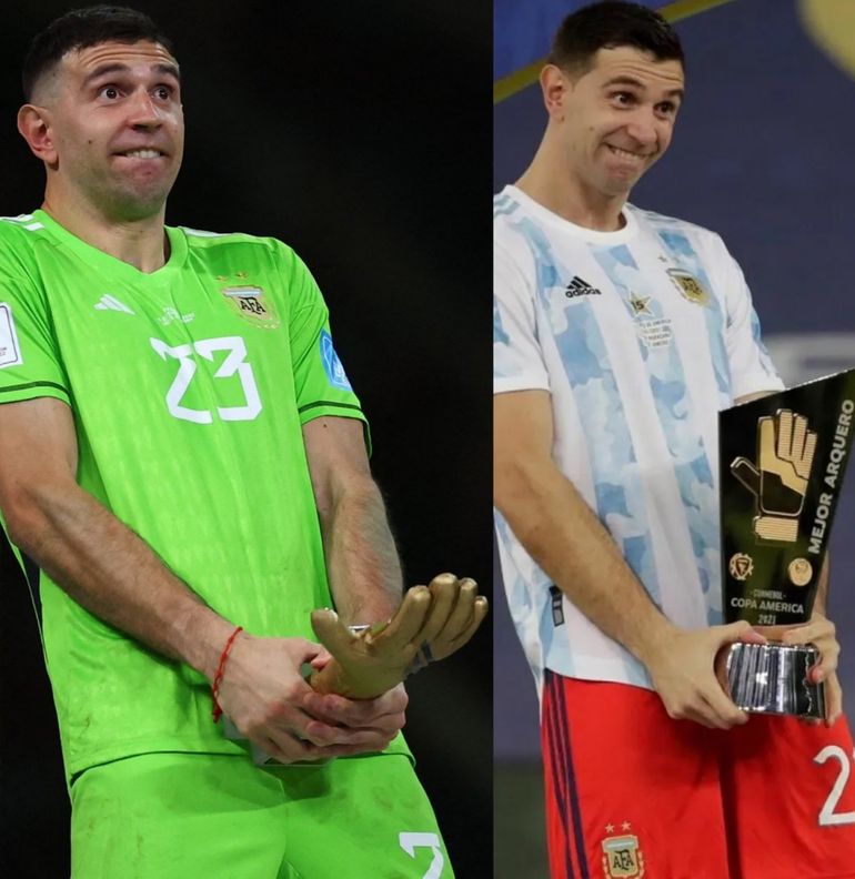 Dibu Martínez cuando fue elegido el mejor arquero del Mundial Dibu Martínez cuando fue elegido el mejor arquero del Mundial