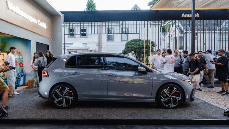 La presentación del Volkswagen Golf GTI en Cariló.