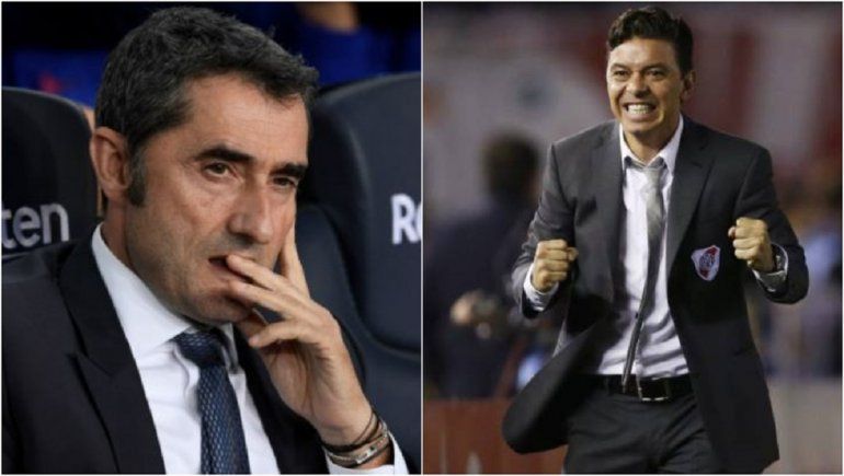 Los rumores sobre Marcelo Gallardo (River) con el Barcelona, empezaron durante la gestión de Valverde.