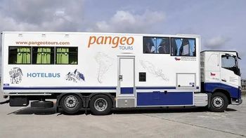 Un curioso Hotelbus anduvo por Chubut, Tierra del Fuego, Santa Cruz y Río Negro. Un curioso Hotelbus anduvo por Chubut, Tierra del Fuego, Santa Cruz y Río Negro.