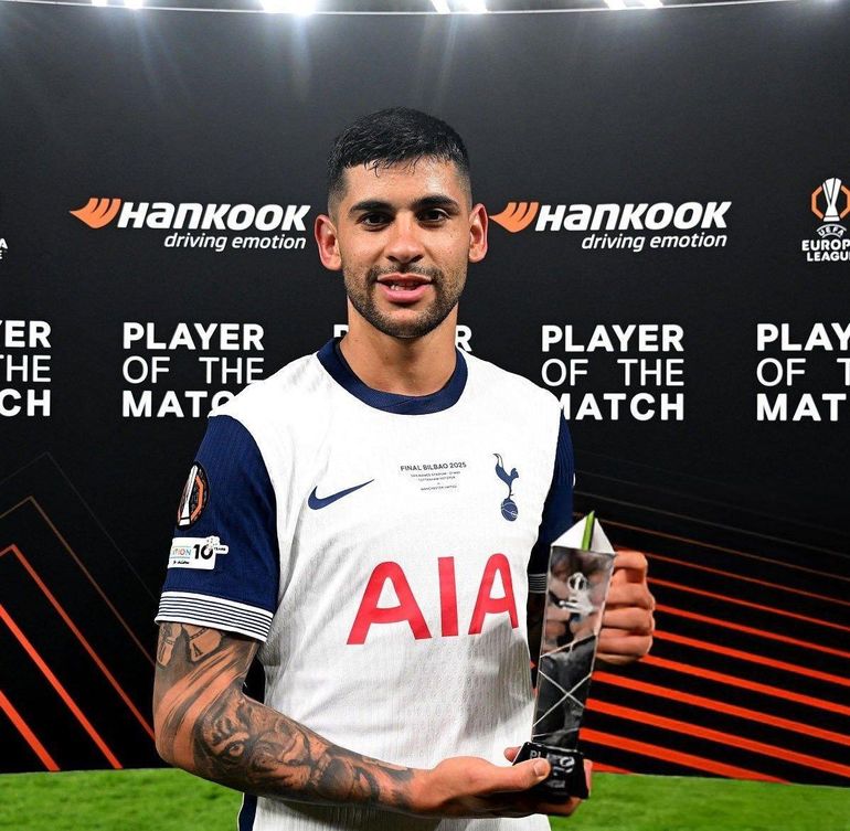 Cuti Romero fue elegido como el mejor jugador de la final.