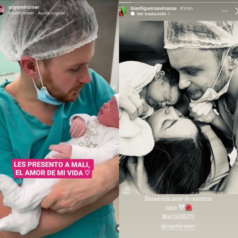 Nació Mali, la nieta de Rolo Figueroa: el anuncio en redes