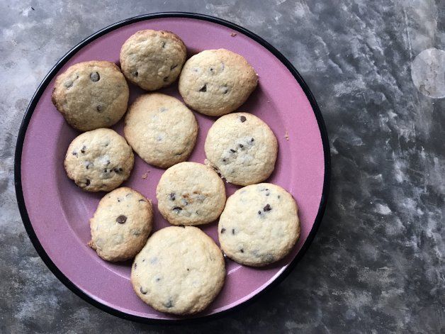 Galletitas dulces de chocolate y avena
