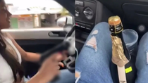 video: iban en auto, tomando alcohol y ¡a los tiros! por la ventanilla video: iban en auto, tomando alcohol y ¡a los tiros! por la ventanilla