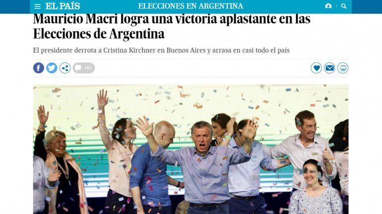 Los medios internacionales destacaron el triunfo de Macri