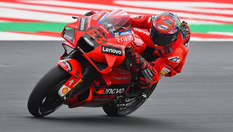 Francesco Bagnaia dominó la clasificación del MotoGP en San Marino
