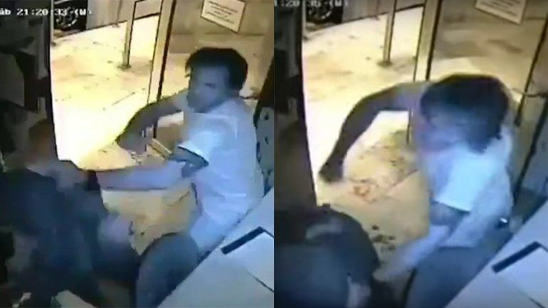 Golpeó salvajemente a un guardia de seguridad porque le pidió cumplir con la cuarentena