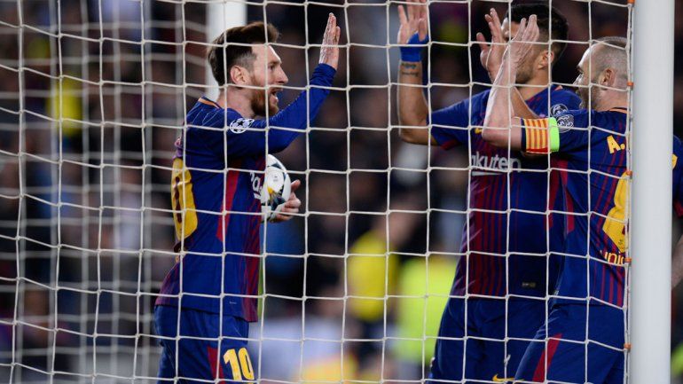 Barcelona goleó 4 a 1 a Roma y puso un pie en semifinales