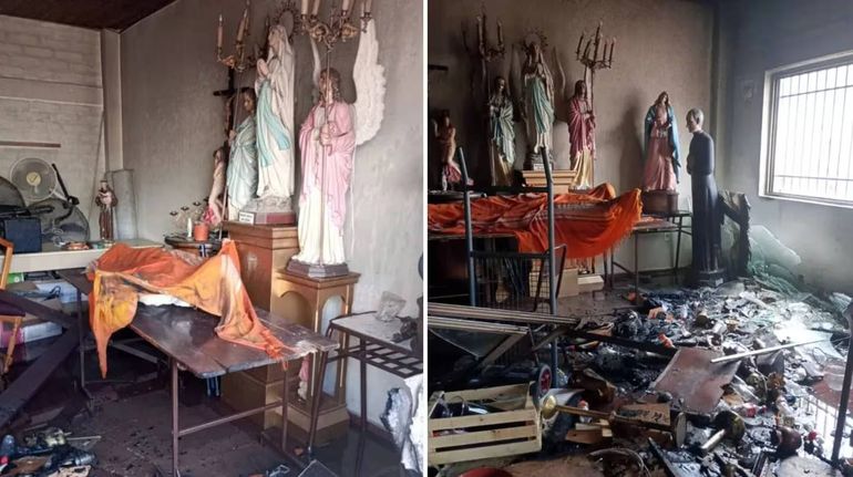 Prendió fuego una iglesia porque quería ir preso: En la cárcel me dan de comer