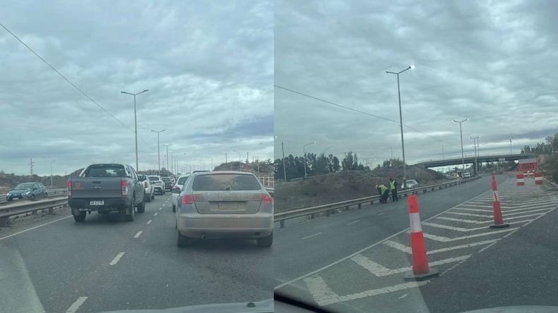 Caos de tránsito y largas filas hacia Neuquén por Ruta 7