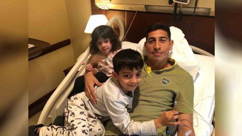 Andrada ya recibió el alta tras ser operado del maxilar