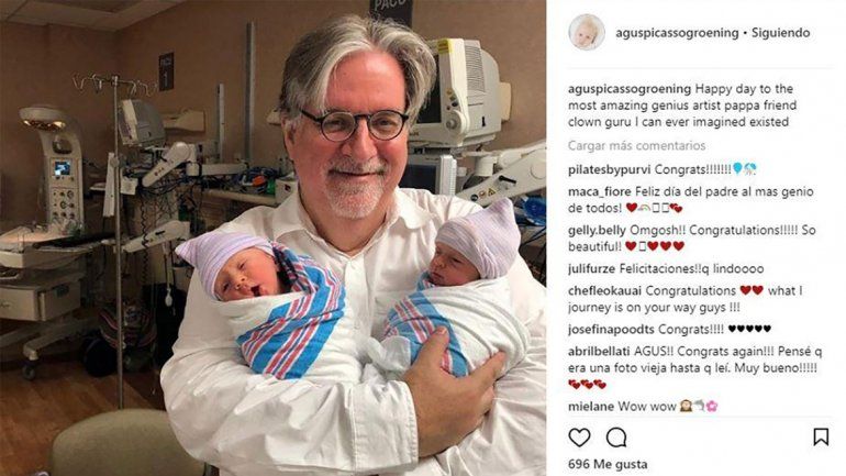 Agustina Picasso compartió la feliz imagen en su Instagram.