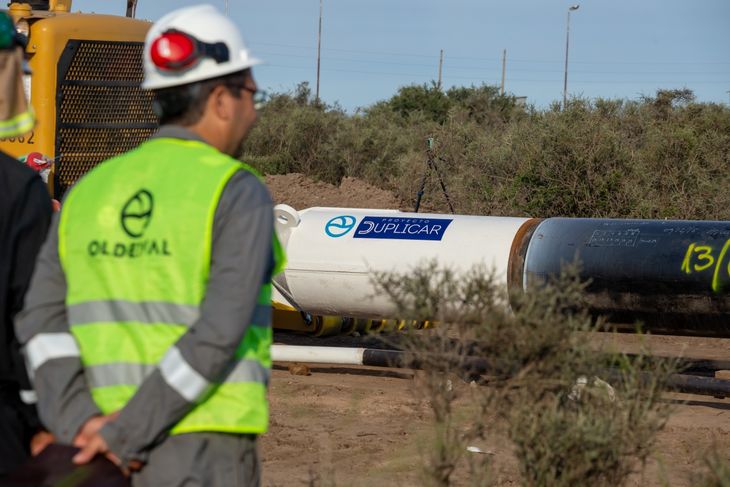 Oldelval avanza con las obras para ampliar la capacidad de evacuación del shale oil de Vaca Muerta