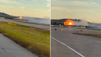El momento exacto en el que se estrelló un avión en Kentucky y las imágenes posteriores al desastre El momento exacto en el que se estrelló un avión en Kentucky y las imágenes posteriores al desastre