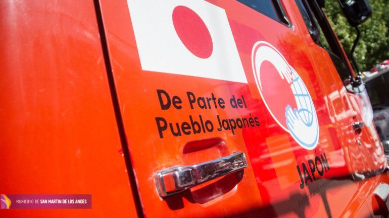 La autobomba fue donada por la Embajada de Japón.