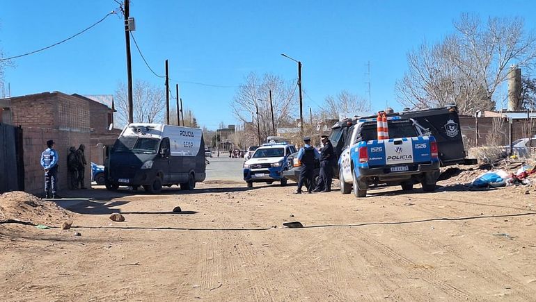 Lugar del homicidio de los adolescentes en Cutral Co.