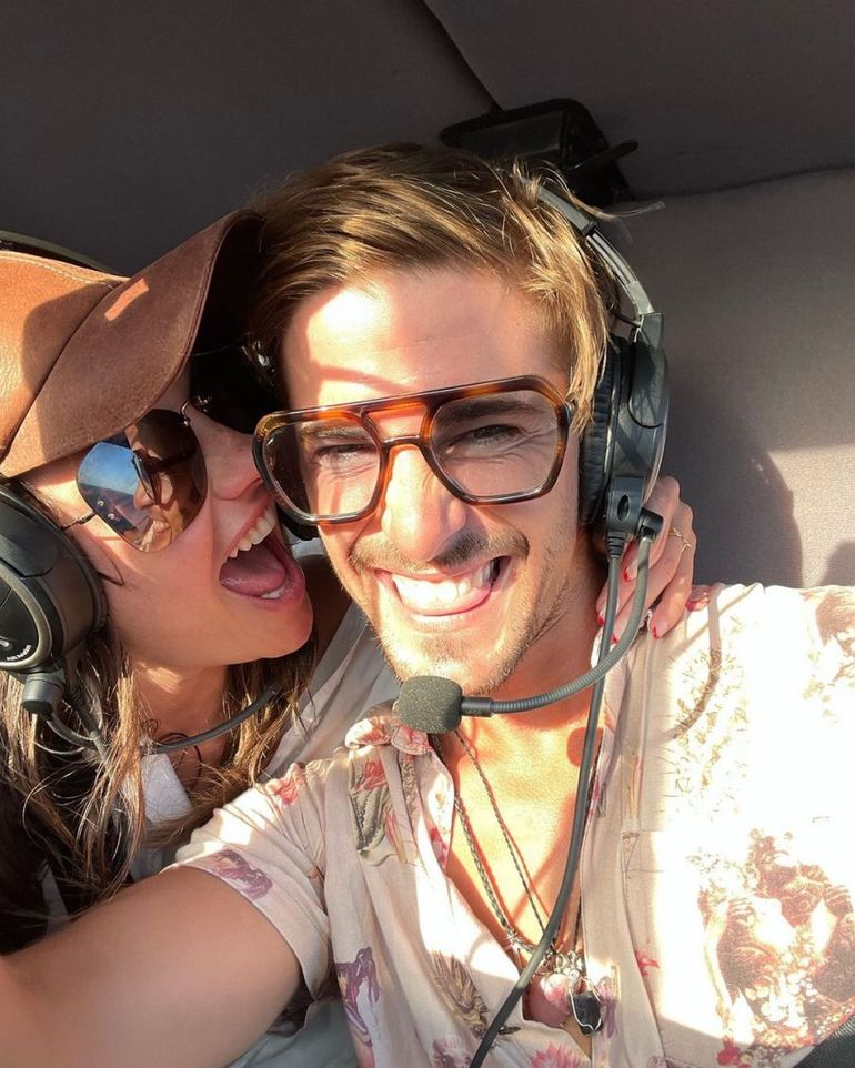 Jujuy Jiménez se reconcilió con Bautista Bello y lo festejó paseando en helicóptero.