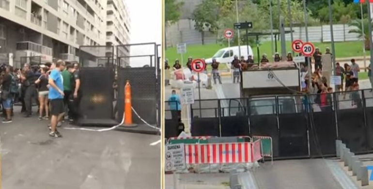 Vecinos entraron por la fuerza al edificio que sufrió un derrumbe en Parque Patricios