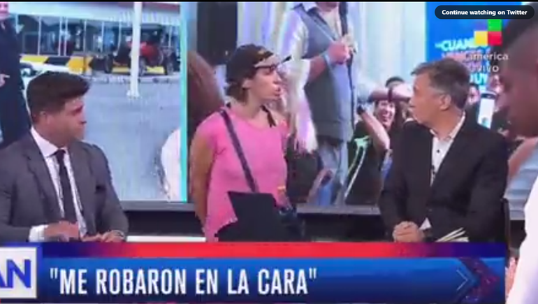 Interrumpió un programa en vivo y denunció acoso sexual