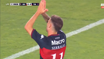 El ex River Tiago Serrago abrió el marcador. El ex River Tiago Serrago abrió el marcador.