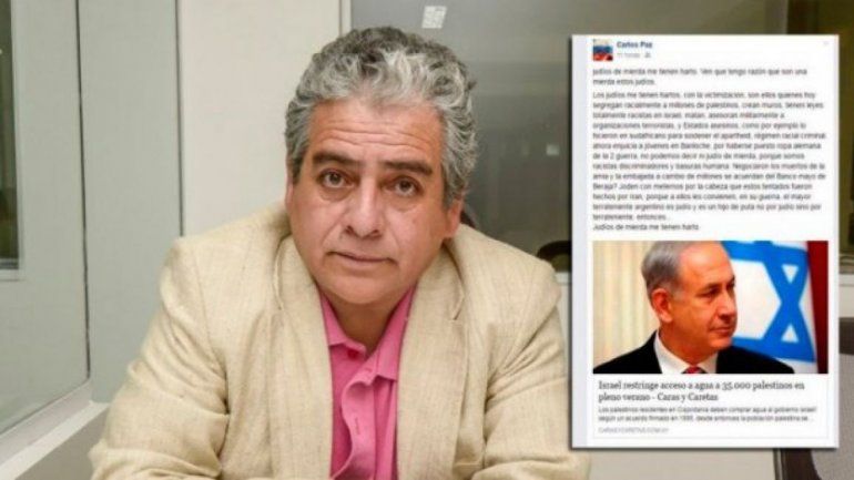 Carlos Paz informó que hizo una denuncia penal por el hackeo a su cuenta.