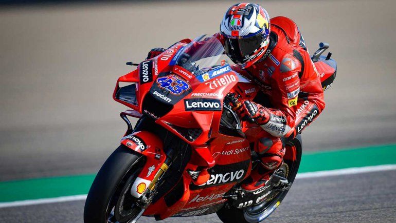 Jack Miller fue el más veloz del viernes del MotoGP en Aragón.