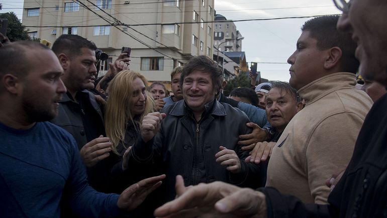 Javier Milei en Bariloche con los empresarios más ricos del país