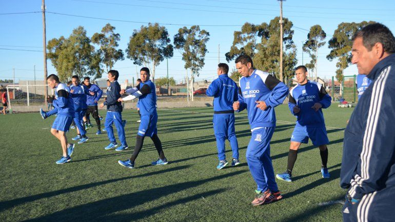 El Depo se movió en Rawson de cara al partido de esta tarde.