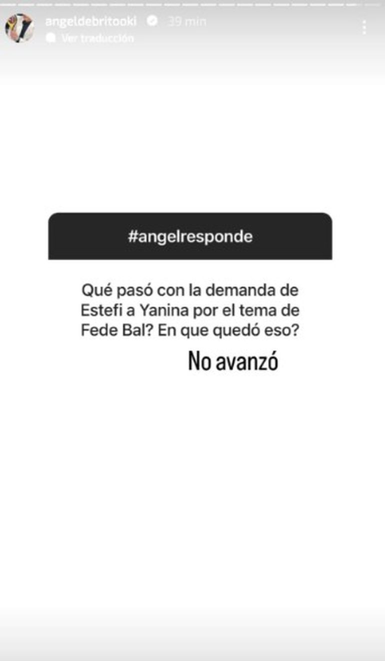 Ángel de Brito reveló en qué quedó la demanda de Estefi Berardi a Yanina Latorre. Ángel de Brito reveló en qué quedó la demanda de Estefi Berardi a Yanina Latorre.