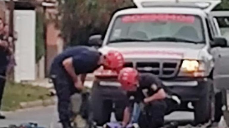 El salvataje de los bomberos en la capital de La Pampa. El salvataje de los bomberos en la capital de La Pampa.