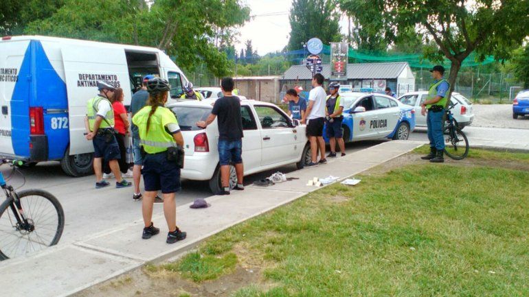 Operativo en el Bajo de la ciudad.