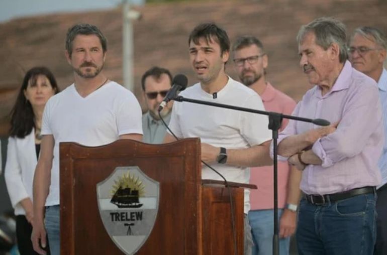 Ignacio Torres, gobernador de Chubut, en Trelew. Ignacio Torres, gobernador de Chubut, en Trelew.