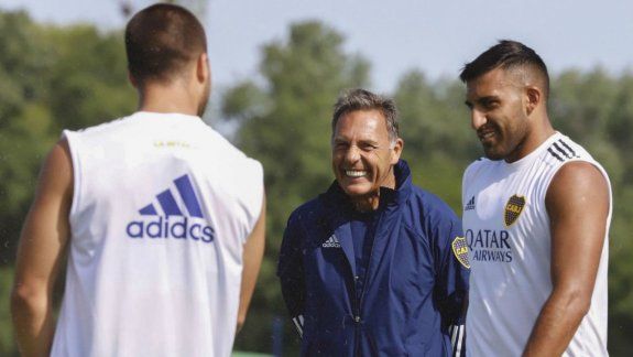 Por ahora, Wanchope y Russo mantienen una buena relación...