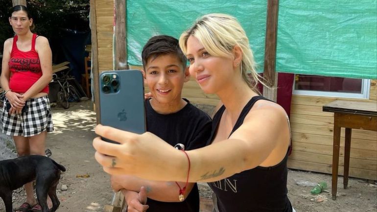 Las fotos del esperado encuentro entre Wanda y Joaquín Nahuel