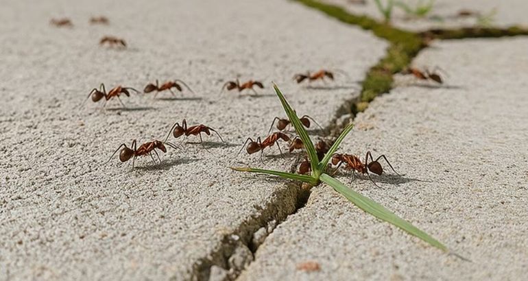 Con una simple barrera de talco