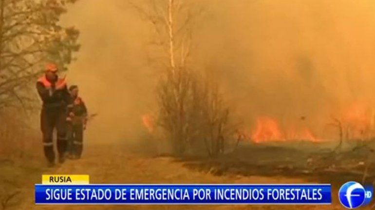 El fuego arrasó más de 15 mil hectáreas en un día en Rusia