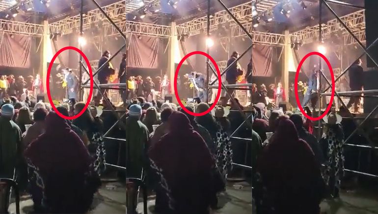 Video: la Policía bajó del escenario al Chaqueño Palavecino y el músico explotó
