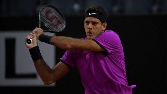 Del Potro  enfrenta a Nishikori en busca de los cuartos de Roma