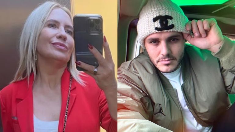 Nora Colosimo y Mauro Icardi