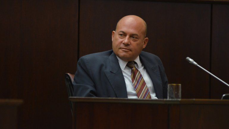 Marcelo Muñoz durante el jury que lo destituyó por unanimidad.