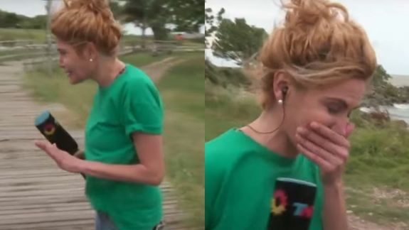 Una periodista pescó infraganti a una pareja: Tomatelás