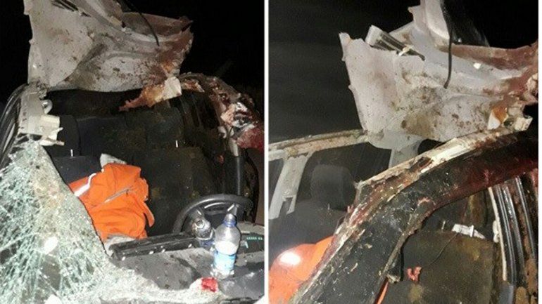 Tres heridos tras chocar contra un caballo en la Ruta 17