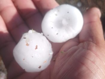 frente de tormenta: comenzo la caida de granizo en la region