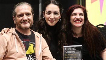 Thelma Fardin presentó su libro: Será otro espacio de contención
